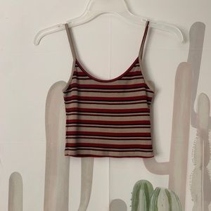 Brandy Melville Striped Cropped Tank